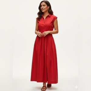 Lucky Brand Vibrant Red Maxi Dress